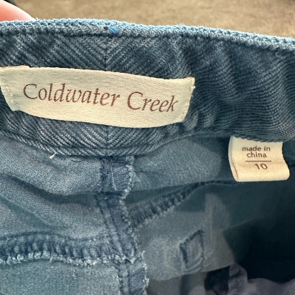Vintage Coldwater Creek Blue Corduroy Pants sz 10 - Picture 4 of 4